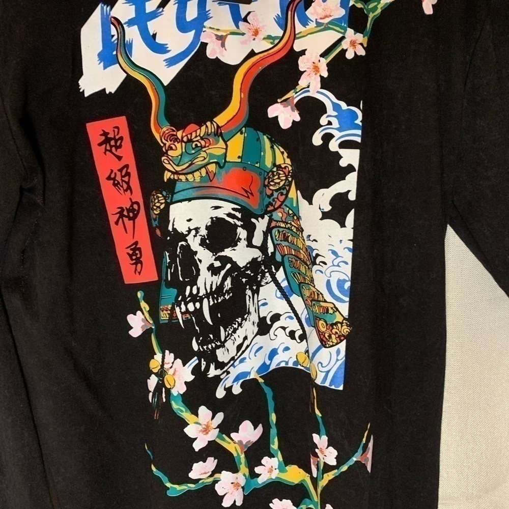 Original Gravity Menβs NWT Long Sleeve T-Shirt 'Skull Motif ' Size Mββββββββββ - Picture 4 of 8